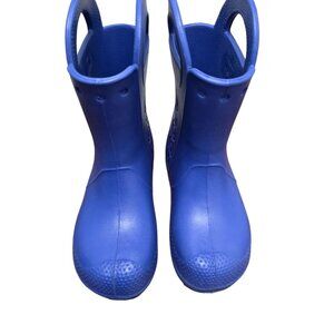 Crocs Blue Kids Handle It Waterproof Rain Boots Size J1